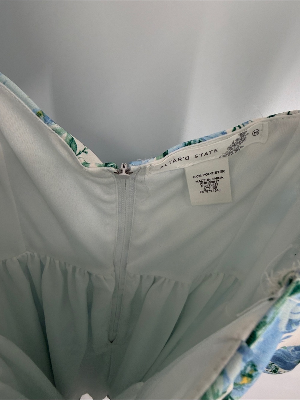 Altar’d State Bristol Puff Sleeve Dress Size Medium Cottagecore Romantic - Picture 11 of 11